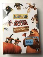 dvd box: surf's up + monter house + baas in eigen huis, À partir de 6 ans, Coffret, Enlèvement ou Envoi