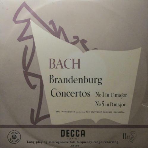 LP  Bach - K Münchinger The Stuttgart Chamber Orchestra 1950, Cd's en Dvd's, Vinyl | Klassiek, Zo goed als nieuw, Barok, Orkest of Ballet