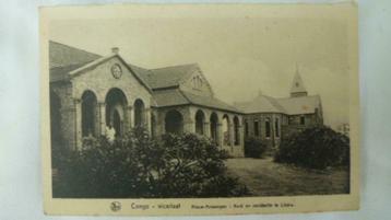 Ancienne carte postale Congo vicariaat Nieuw Antwerpen kerk, Envoi, Non affranchie, Hors Europe