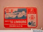 Autocollant Grand prix du Limbourg Zolder 13 06 1976, Utilisé, Enlèvement ou Envoi