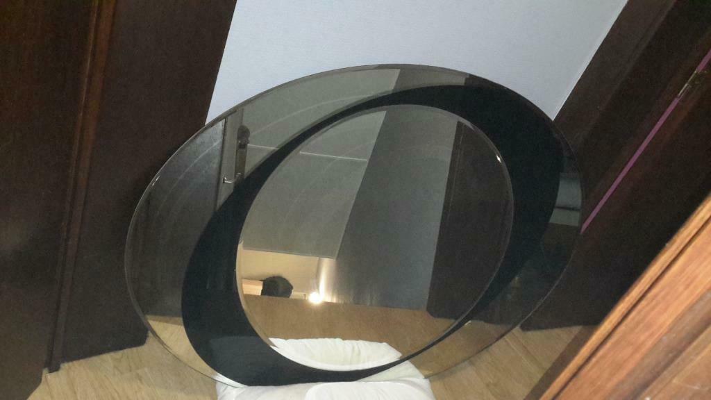 miroir ovale, Maison & Meubles, Accessoires pour la Maison | Miroirs, Moins de 100 cm, Enlèvement, Utilisé, 100 à 125 cm
