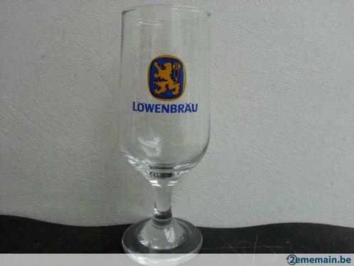 verre à bière löwenbräu, Verzamelen, Glas en Drinkglazen, Gebruikt, Ophalen of Verzenden