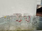 Lot de 34 verres, Verzamelen, Ophalen, Zo goed als nieuw, Bierglas