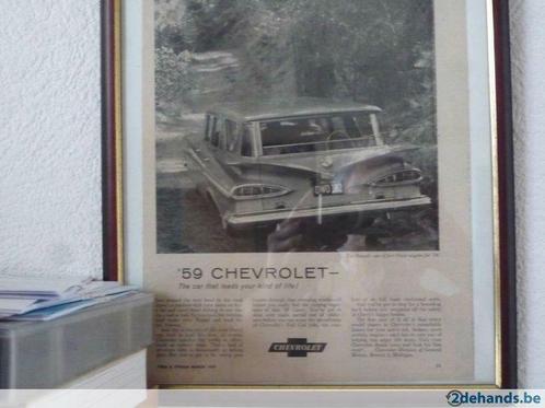 Chevrolet originele advertenties chevy 1959, Hobby en Vrije tijd, Modelbouw | Overige, Gebruikt, Ophalen of Verzenden
