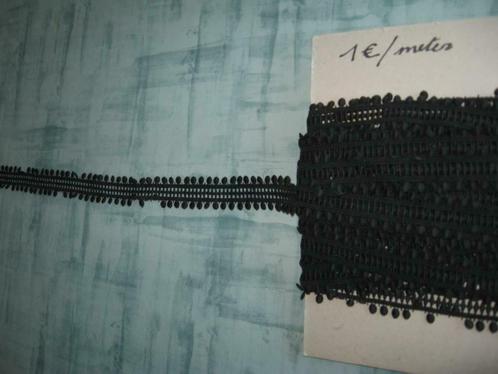zwarte sierboord, Hobby & Loisirs créatifs, Tissus & Chiffons, Neuf, Moins de 30 cm, 200 cm ou plus, Noir, Enlèvement ou Envoi