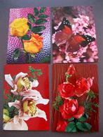 Vintage postkaarten bloemen 6 stuks, 1960 tot 1980, Overige thema's, Ongelopen, Ophalen of Verzenden