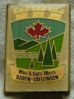 Speld, Wo's & Sgts' Mess Baden-Soellingen, RCAF, tot 1994., Verzamelen, Militaria | Algemeen, Embleem of Badge, Luchtmacht, Ophalen of Verzenden