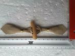 beige imitatieleren kikker met houten stok 40 mm, Ophalen of Verzenden, Nieuw
