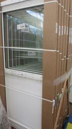 Pvc buiten - deuren met glas, scharnieren en slot nu €165, Bricolage & Construction, Fenêtres & Moustiquaires, Porte extérieure