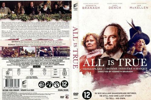 Eenmalig bekeken dvd "All is true", CD & DVD, DVD | Drame, Comme neuf, Historique ou Film en costumes, À partir de 12 ans, Enlèvement ou Envoi