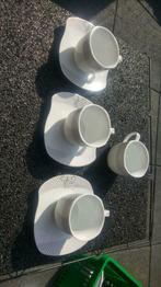 Vintage lot de 4 tasses et 3 sous tasses schafer germany, Huis en Inrichting, Ophalen of Verzenden, Zo goed als nieuw