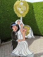 50 jarig huwelijk feestbord huren zie geweldige keuze., Ophalen, Nieuw, Feestartikel