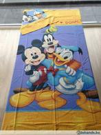 Donsdekenovertrek + kussensloop 1persoonsbed Mickey/Goofy, Enlèvement ou Envoi, Utilisé