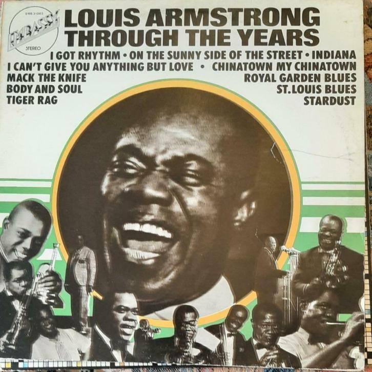 LP Vinyl Jazz Louis Armstrong - Door de jaren heen 1974, Cd's en Dvd's, Vinyl | Jazz en Blues, Jazz, Ophalen of Verzenden