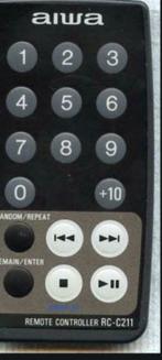 Afstandsbediening AIWA RCC211, Audio, Tv en Foto, Cd-spelers, Ophalen of Verzenden, Zo goed als nieuw, Overige merken, Met radio
