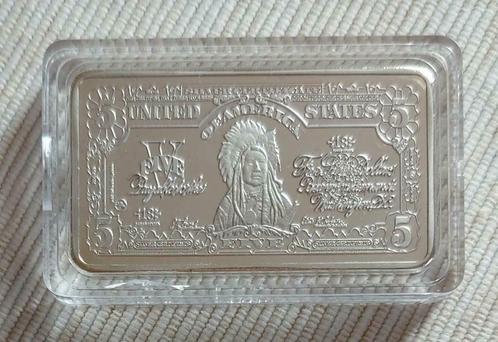 USA - 5 Dollars - Silver Plated Bullion - Unc & Sealed, Postzegels en Munten, Edelmetalen en Baren, Verzenden