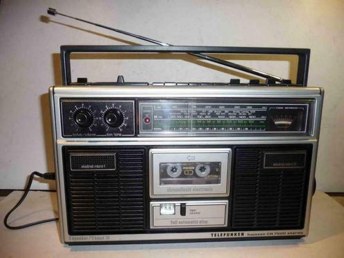 radio K7 portative  “ Boombox “ TELEFUNKEN  Bajazzo CR-7500, Audio, Tv en Foto, Radio's, Gebruikt, Radio, Ophalen of Verzenden