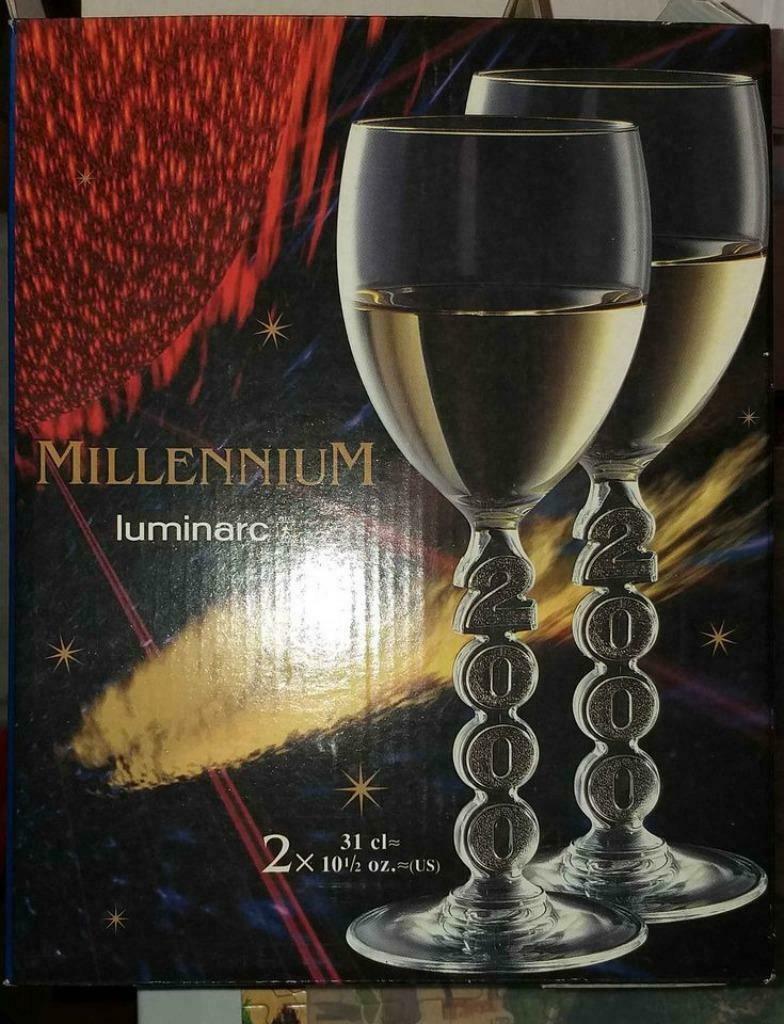 Verres à vin Luminarc Millennium, Maison & Meubles, Cuisine | Vaisselle, Neuf, Verre ou Verres, Verre, Enlèvement ou Envoi