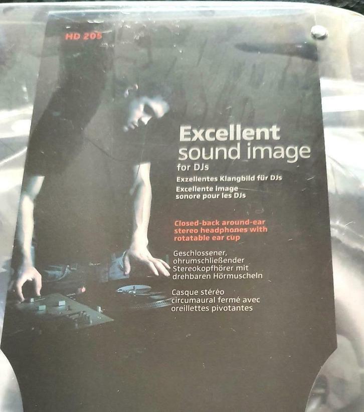CASQUE DJ - HD 205- SENNHEISER et sac transport platine, Audio, Tv en Foto, Hoofdtelefoons, Zo goed als nieuw, Op oor (supra aural)