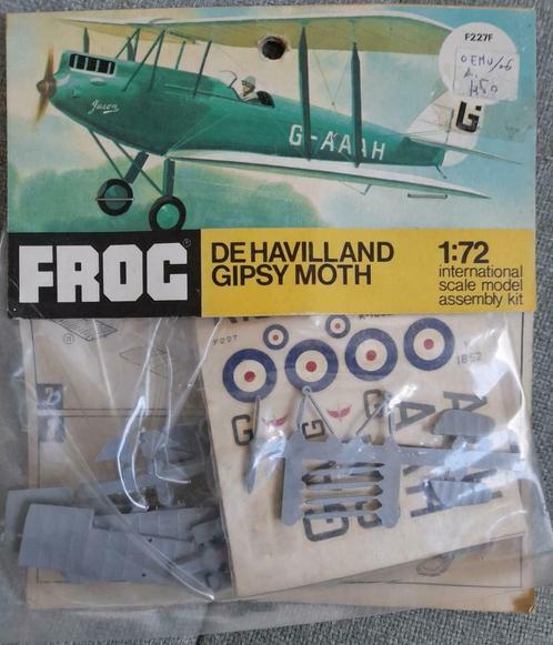 Modelbouw DH 60 Gipsy Moth - Frog - 1/72 - ongeopend !, Hobby en Vrije tijd, Modelbouw | Vliegtuigen en Helikopters, Zo goed als nieuw