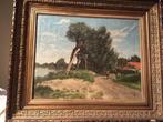 Antieke schilderij op doek, Ophalen