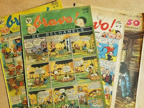 jeugdblad Bravo 1940 - 1950 gezocht door verzamelaar, Boeken, Stripverhalen, Gelezen, Ophalen