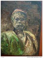 Olieverf schilderij op panneel (Arabier?), Antiek en Kunst, Kunst | Schilderijen | Klassiek, Ophalen of Verzenden