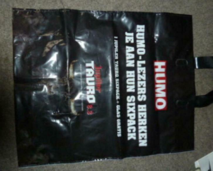 # draagtas / plastic zak JUPILER TAURO ( Humo ), Collections, Marques de bière, Neuf, Autres types, Jupiler, Enlèvement ou Envoi