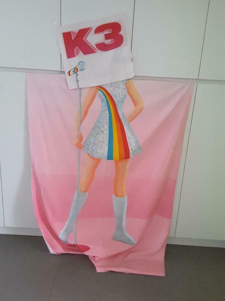 Dekbedovertrek 1p K3, Kinderen en Baby's, Kinderkamer | Beddengoed, Zo goed als nieuw, Dekbedovertrek, Roze, Meisje, Ophalen of Verzenden