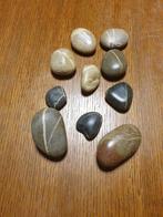 55 Prachtige gladde en platte stenen met gekleurde strepen ., Bijoux, Sacs & Beauté, Comme neuf, Enlèvement ou Envoi