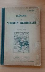 1937 Eléments de sciences naturelles 1ère partie Peeters, Antiquités & Art, Enlèvement ou Envoi