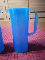 Te koop: blauwe plastieken waterkan 1 liter, Huis en Inrichting, Ophalen of Verzenden, Zo goed als nieuw