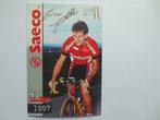 wielerkaart 1997 team saeco ivan gotti  signe, Comme neuf, Envoi