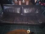 lederen salon, Huis en Inrichting, Zetels | Zetels, Ophalen, Gebruikt, 100 tot 125 cm, Leer