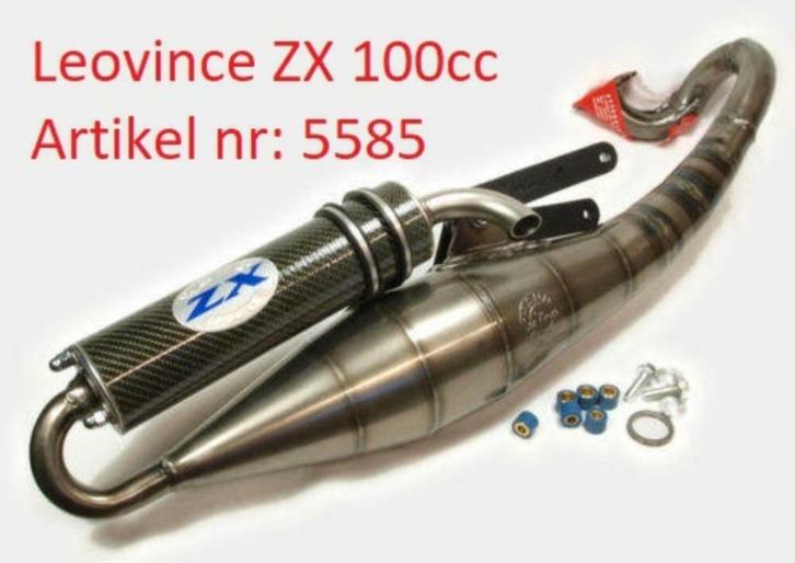 GEZOCHT: Leovince ZX voor 100cc artikel nummer: 5585, Motoren, Onderdelen | Yamaha, Ophalen of Verzenden
