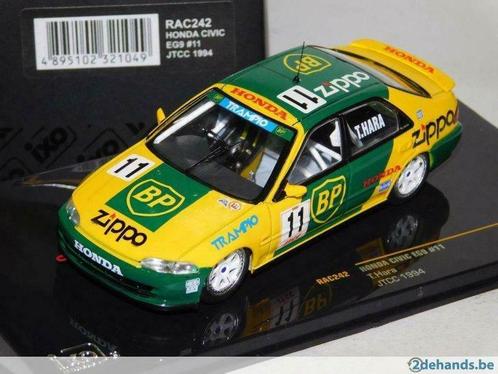 1:43 Ixo rac242 Honda Civic EG9 rhd 1994 JTCC #11, Hobby en Vrije tijd, Modelbouw | Auto's en Voertuigen, Nieuw, Auto, Ophalen of Verzenden