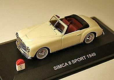 1:43 Nostalgie CEC Simca 8 Sport cabrio creme 1949, Hobby & Loisirs créatifs, Modélisme | Voitures & Véhicules, Comme neuf, Voiture