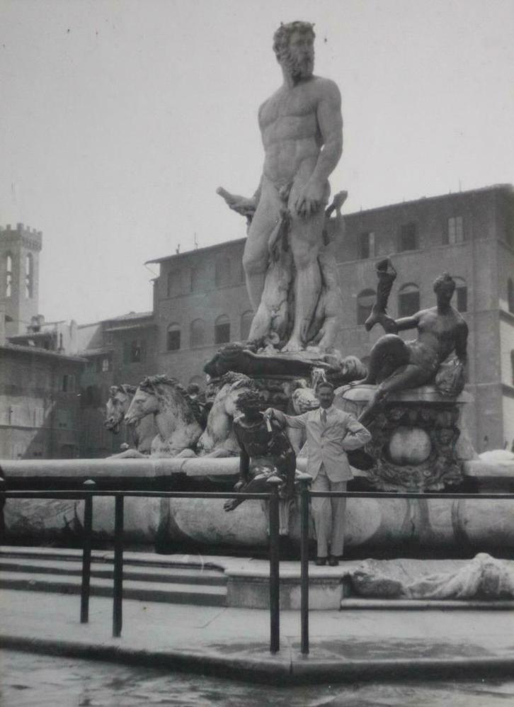 foto Fontana del Nettuno, Firenze, Verzamelen, Foto's en Prenten, Foto, Ophalen of Verzenden