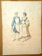 Prent Crémier & Crémière - Melkboer?, Ophalen of Verzenden