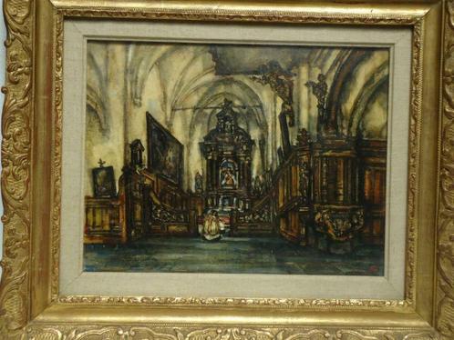 A. N DELAUNOIS °1875-1941 Louvain St-Gertrude Georges GIROUX, Antiquités & Art, Art | Peinture | Classique, Enlèvement