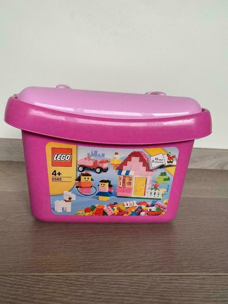 LEGO Basic Roze stenendoos 5585, Enlèvement, Comme neuf, Ensemble complet, Lego