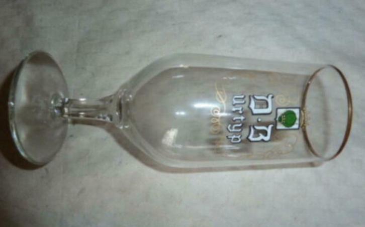 #F Bier glas D B URTYP brouwerij Wielemans Ceuppens Brussel, Verzamelen, Glas en Drinkglazen, Gebruikt, Bierglas, Ophalen of Verzenden