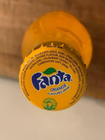 Fanta Design glazen flesje met zeefdruk. 
