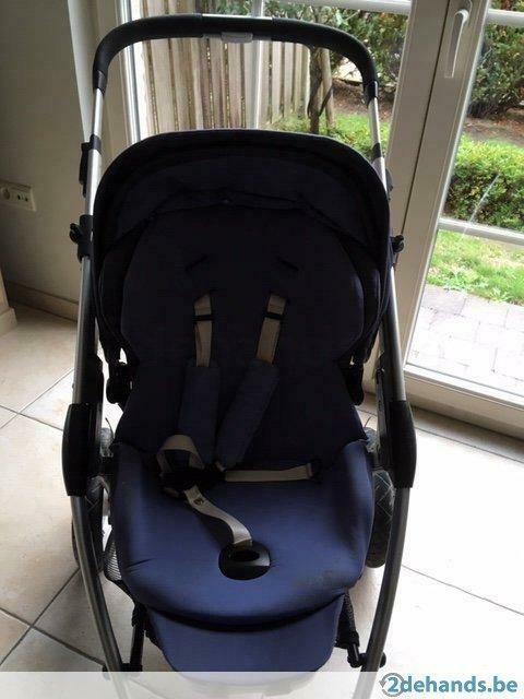 Buggyset Maxi Cosi Mura River Blue, Kinderen en Baby's, Buggy's, Gebruikt, Maxi-Cosi, Regenhoes, Verstelbare rugleuning, Ophalen