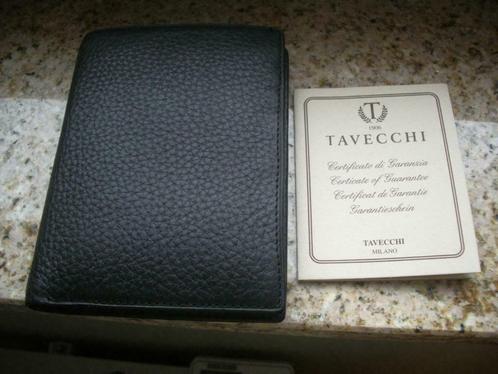 Portefeuille italien pour homme. Marque : Tavecchi, Handtassen en Accessoires, Portemonnees, Nieuw, Overige merken, Zwart, Leder