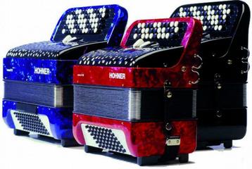  NIEUWE  accordeons HOHNER do1en do 3 ,  96 en 72 bassen,