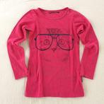 longsleeve Outfitters Nation 2XS 140 poes kat roze t-shirt, Meisje, Outfitters Nation, Gebruikt, Ophalen of Verzenden