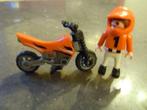 Playmobil mannetje met brommer, Ophalen of Verzenden, Gebruikt, Complete set