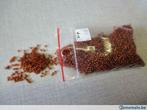 Perles - Rocailles - Sac de 50 gr. Transparent brun +rouille, Hobby en Vrije tijd, Nieuw, Kraal