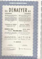 S.A. Denaeyer N.V.- Willebroek, Postzegels en Munten, 1950 tot 1970, Aandeel, Verzenden